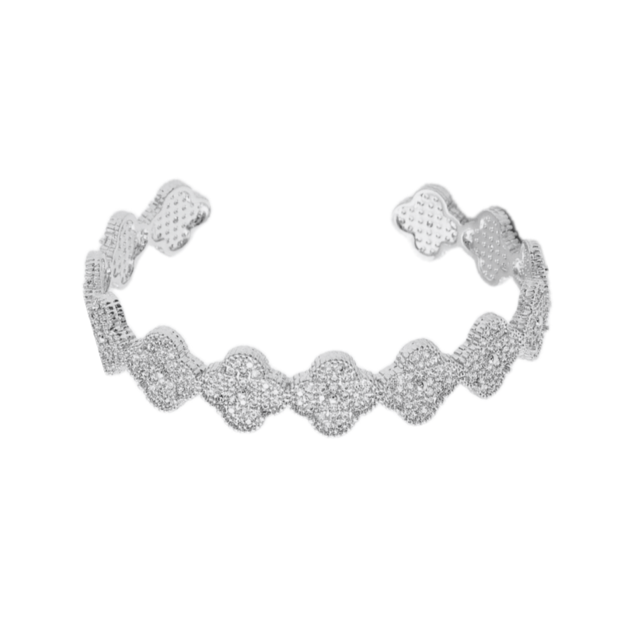 Capri Bracelet in Gold or Silver with Crystals