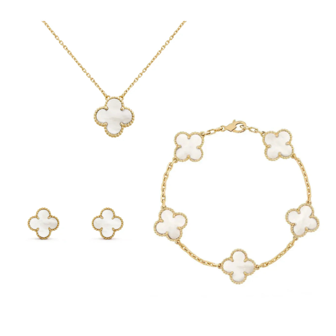 Clara Klee Jewelry Set in Gold with Accents