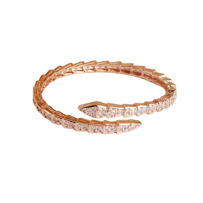Snake Bracelet in Rose Gold-Tone Stainless Steel