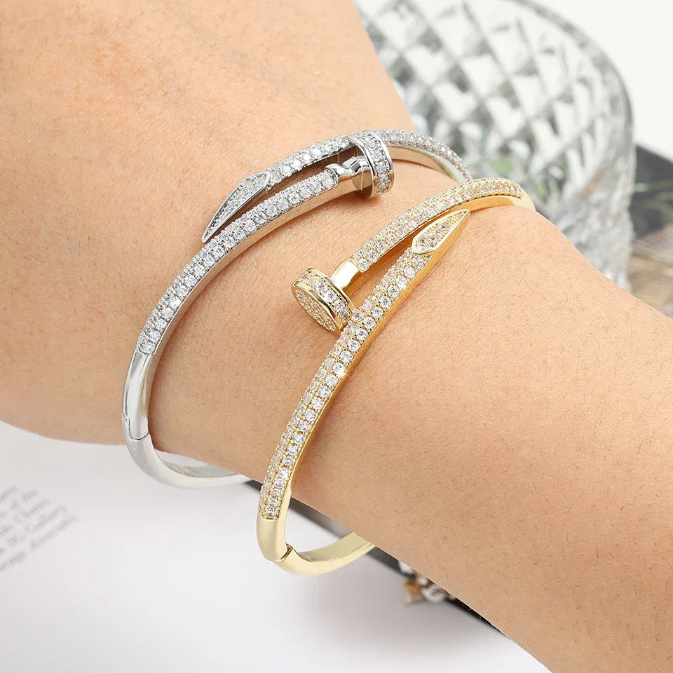 Bracelet in Gold or Silver with Stones