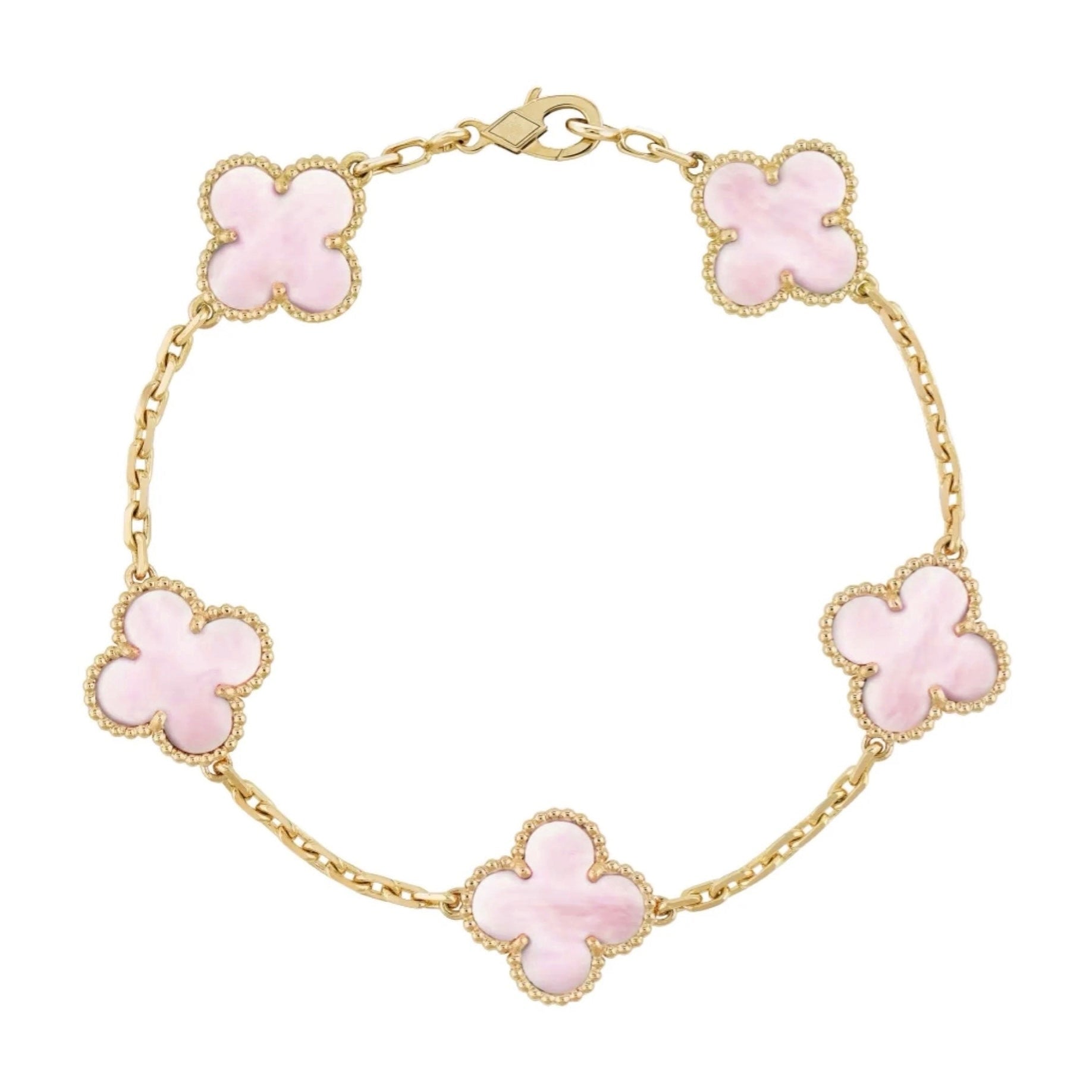 Clover Leaf Bracelet in Rose Gold
