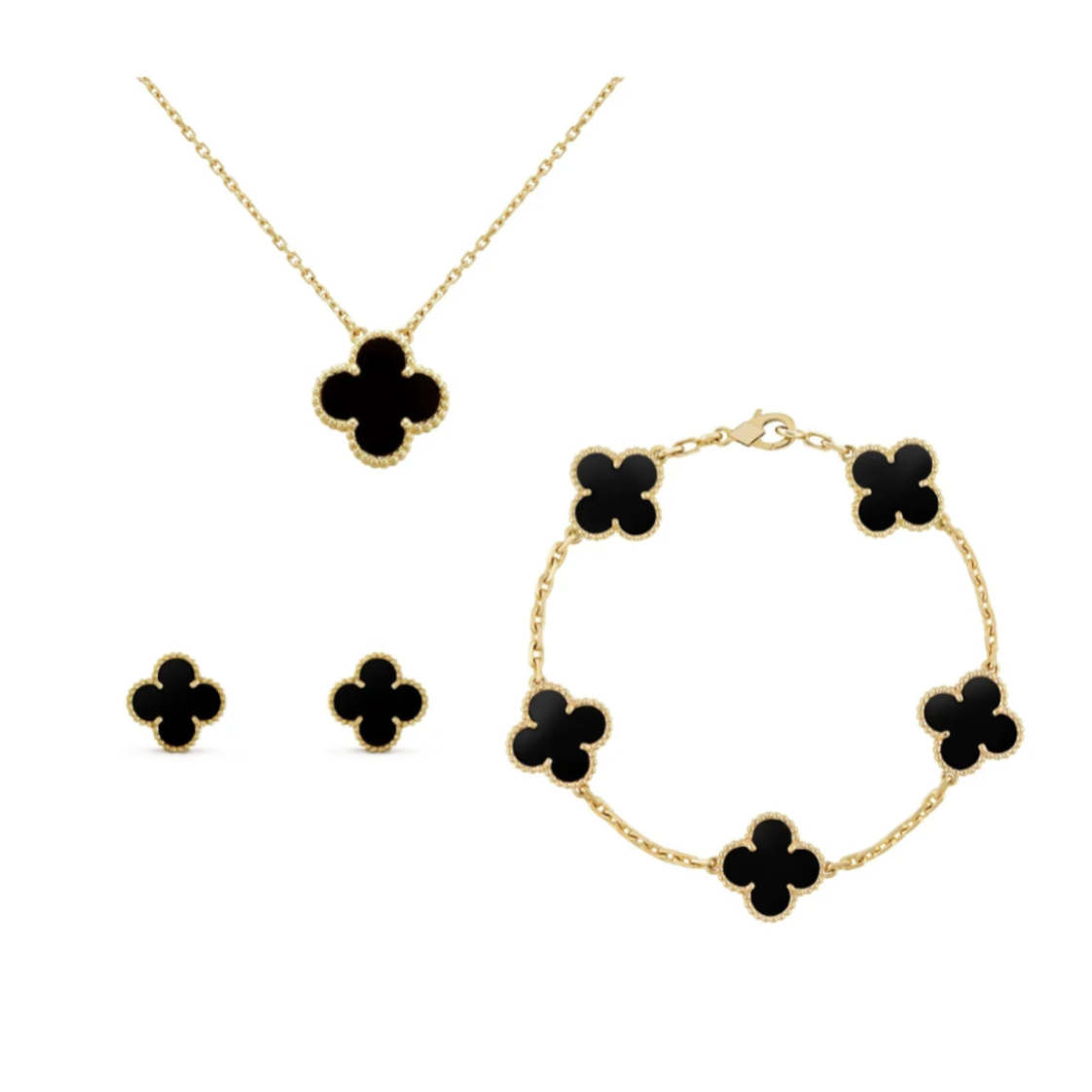 Clara Klee Jewelry Set in Gold with Accents
